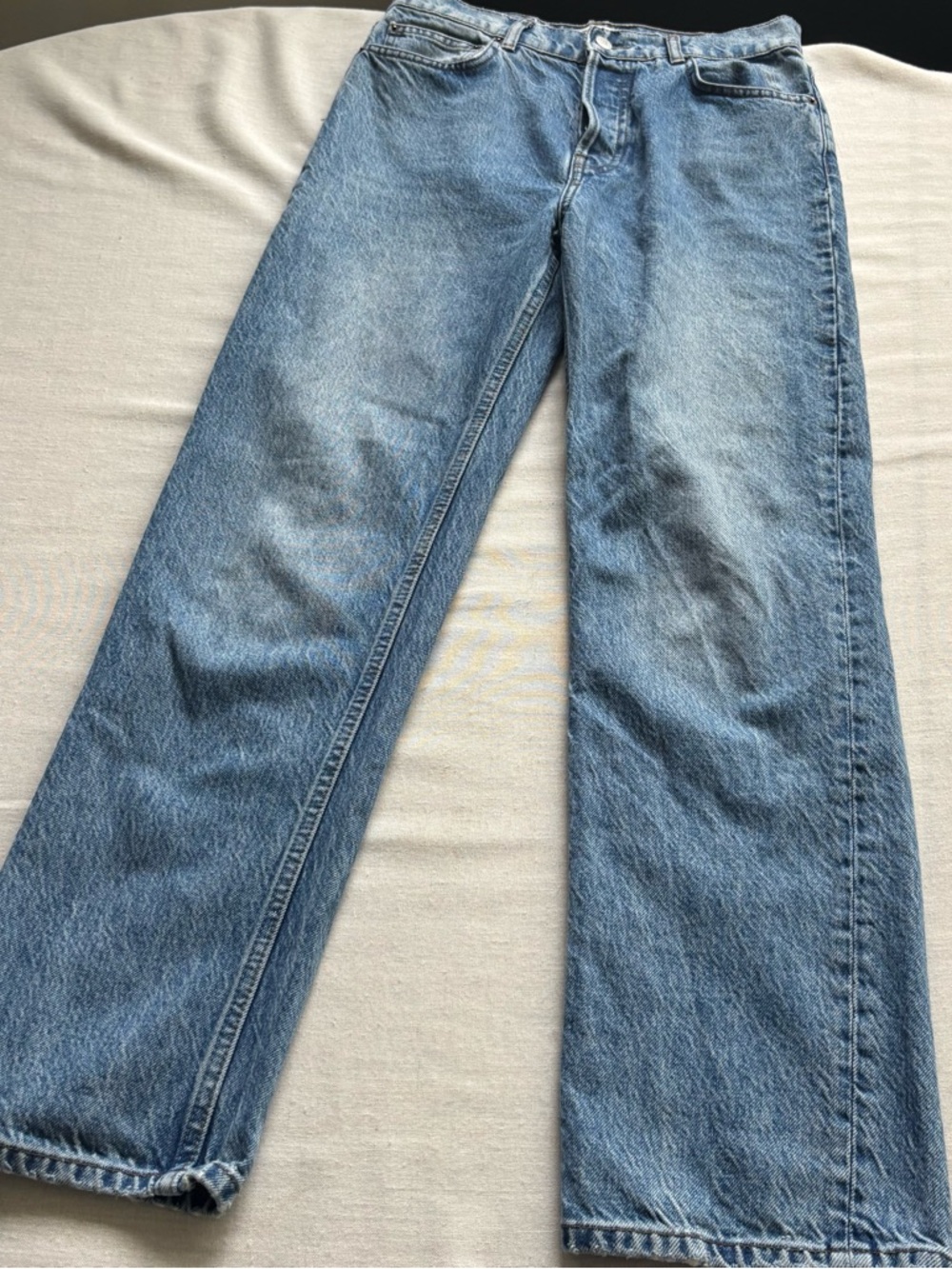 Reformation Kama Hanna High Rise Straight Jeans Medium Wash Size 27 - Picture 2 of 12